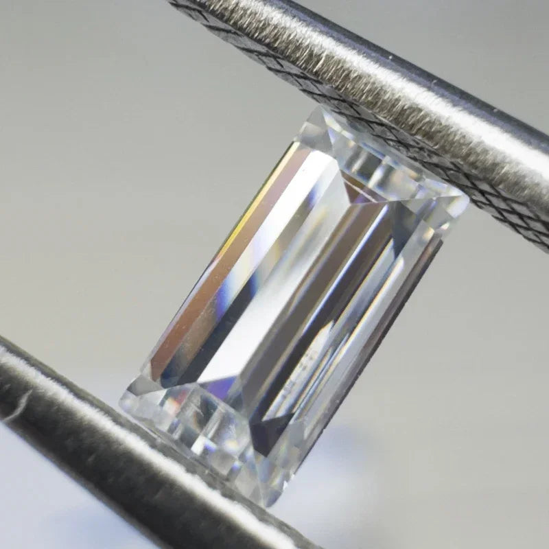 Moissanite Loose Stones D Color VVS1 Rectangle Cut Gemstone Lab Grown Moissanite Diamonds for Diy Jewelry Making Certificate
