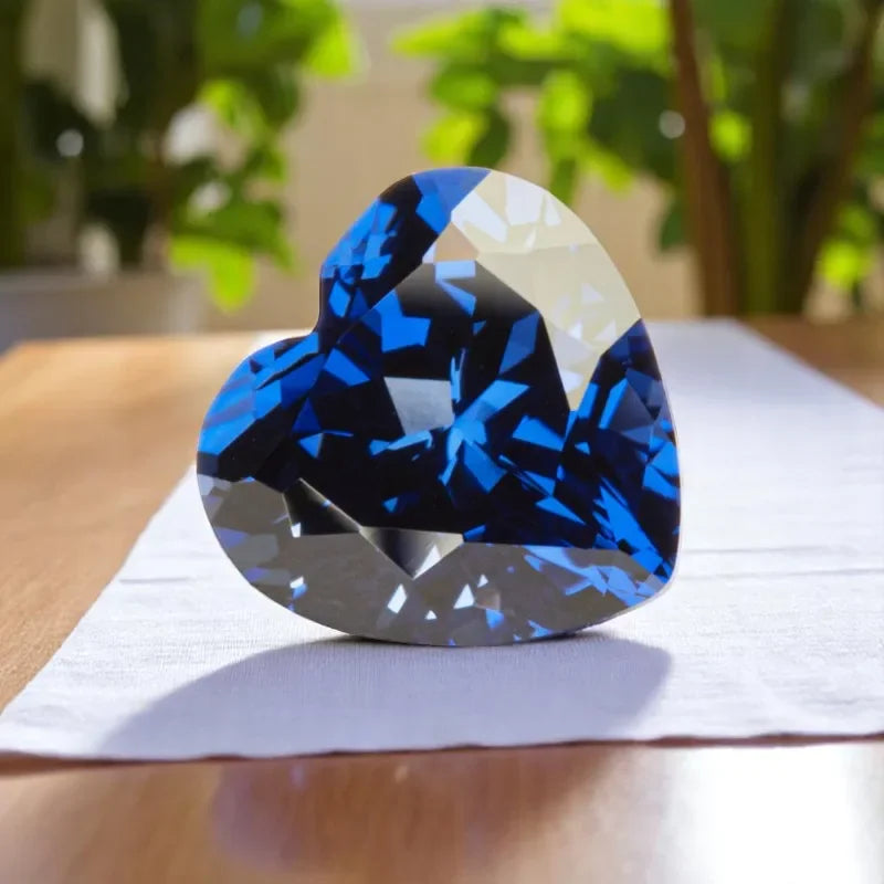 Heart Shape Royal Blue Color Lab Grown Sapphire VVS1 Gemstone for Diy Jewellery Making Materials Selectable AGL Certificate
