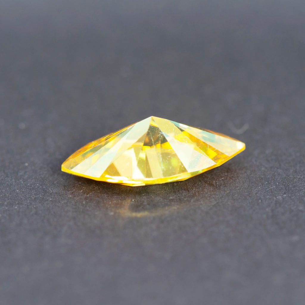 N-Moissanite Stone Golden Yellow Color Marquise Cut For Jewelry Making DIY Ring Necklace Earrings Main Materials With Certificat