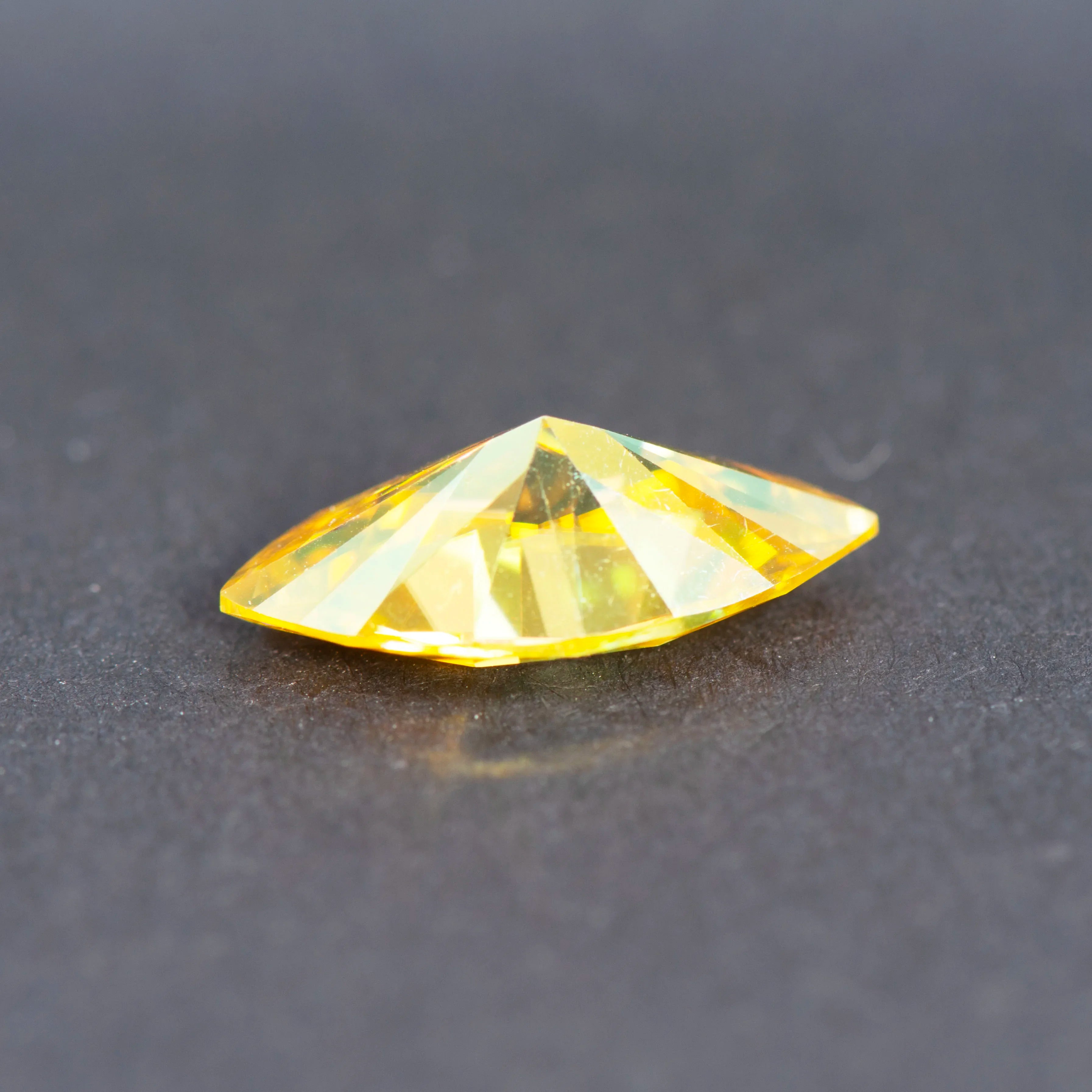 N-Moissanite Stone Golden Yellow Color Marquise Cut For Jewelry Making DIY Ring Necklace Earrings Main Materials With Certificat