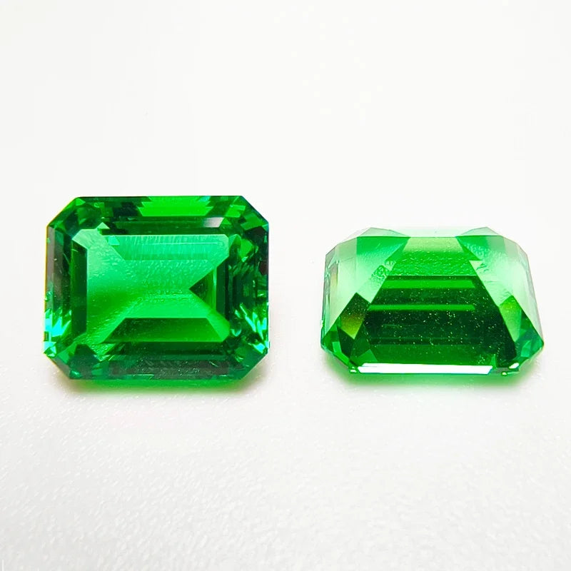 Lab Grown Columbia Emerald 9x11mm  for Jewelry MakingDIY Ring Necklace Earrings Main Materials Selectable Certificate