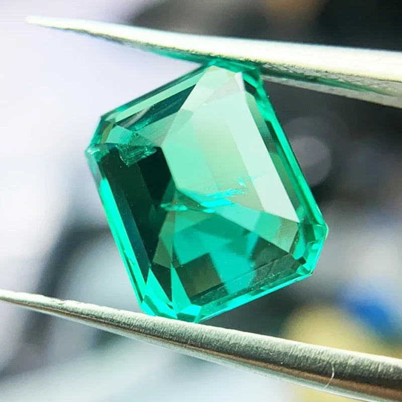 Lab Grown Columbia Emerald 9x11mm  for Jewelry MakingDIY Ring Necklace Earrings Main Materials Selectable Certificate