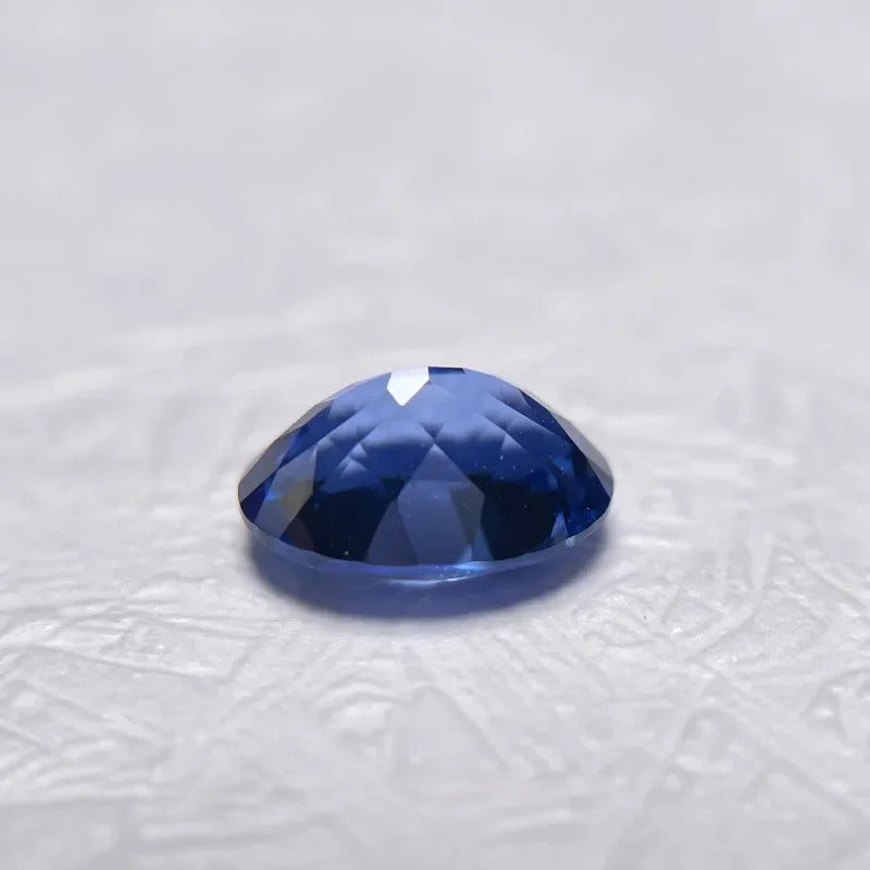 High Quality Lab Grown Sapphire Oval Cut Cornflower Color for Jewelry Making Necklace Rings Material Selectable AGL Certificate