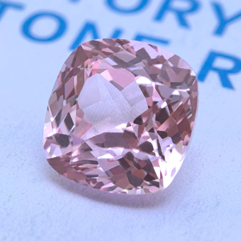 Lab Grown Sapphire Cushion Cut Morgan Pink Color VVS1 DIY Jewelry Making Ring Necklace Main Materials Selectable AGL Certificate