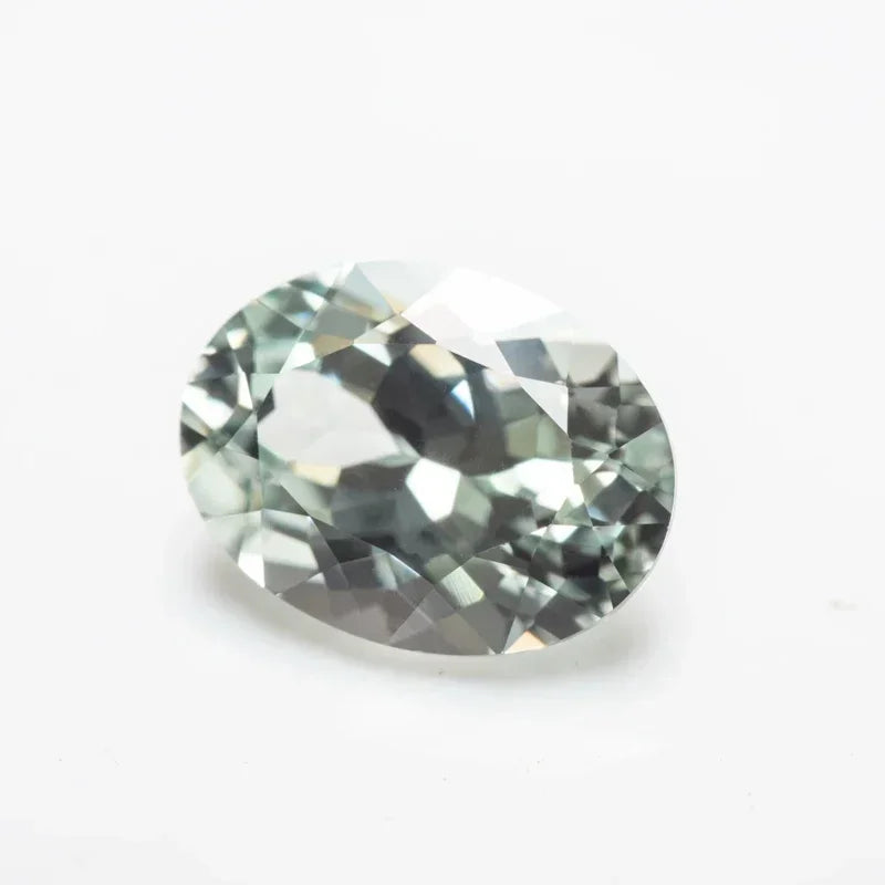 Lab-Grown Green Sapphire Oval Cut Gemstone for Jewelry Making, Optional AGL Certificate Included