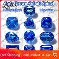 TOPLab Grown Cobalt Spinel Multiple Shapes Gemstone for DIY Ring Necklace Earrings Main Materials Selectable AGL Certificate