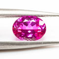 Lab Grown Sapphire Hot Pink Color Oval Shape Charms Gemstone for DIY Jewelry Making Materials Selectable Certificate