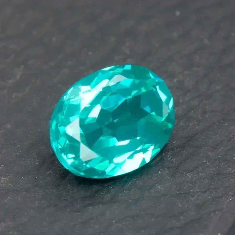 TOP Lab Grown Paraiba Top Quality  Created Sapphire Oval Cut Gemstone for Diy Jewelry Making Materials Selectable AGL Certificat