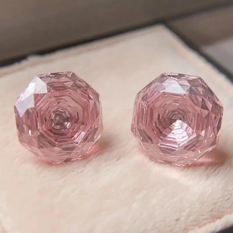 Padparadscha Cubic Zirconia Natural Color Octagon Rose Cut Loose Gemstone Bead for Diy Jewelry Making