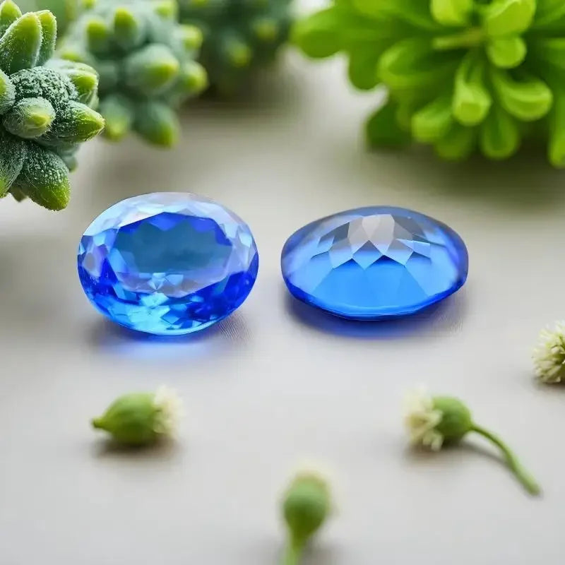 TOPLab Grown Cobalt Spinel Oval Shaped Extremely Shiny Quality DIY Charms Ring Necklace Earrings Main Materials with Certificate