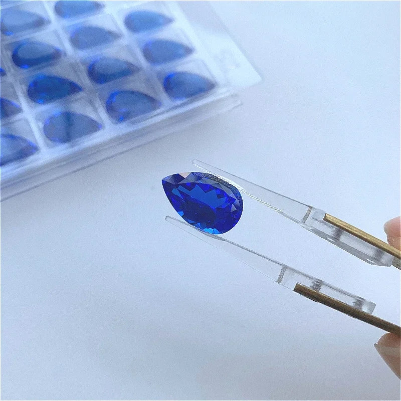 TOPPear Cut Lab Grown Cobalt Spinel gemstone for DIY Ring Necklace Earrings Main Materials Selectable AGL Certificate