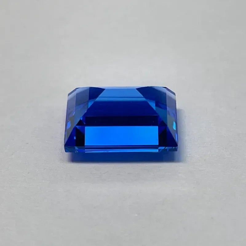 TOPLab Grown Cobalt Spinel Rectangular Shapes Gemstone for DIY Ring Necklace Earrings Main Materials Selectable Certificate