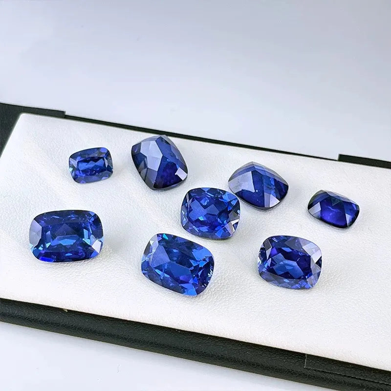 Lab Grown Sapphire Rectangle Cushion Cut Pink Color DIY Jewelry Making Ring Main Materials Selectable AGL Certificate