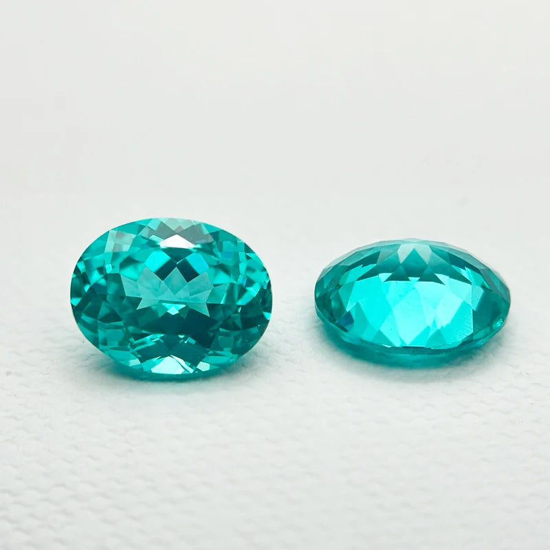 Paraiba Lab Grown Stone Charm Gemstone for DIY Advanced Jewelry Making Inlay Ring Necklace Bracelet Selectable Certificate
