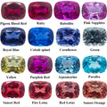 Lab Grown Sapphire Ruby Paraiba Padparadscha Cobalt Spinel Rectangle Cushion Cut Beads for Diy Jewelry Making with Certificate