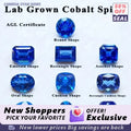 TOPTNew Lab Grown Cobalt Spinel Various Shapes Loose Gemstone For Jewelry Making Main Materials Selectable AGL Certificate