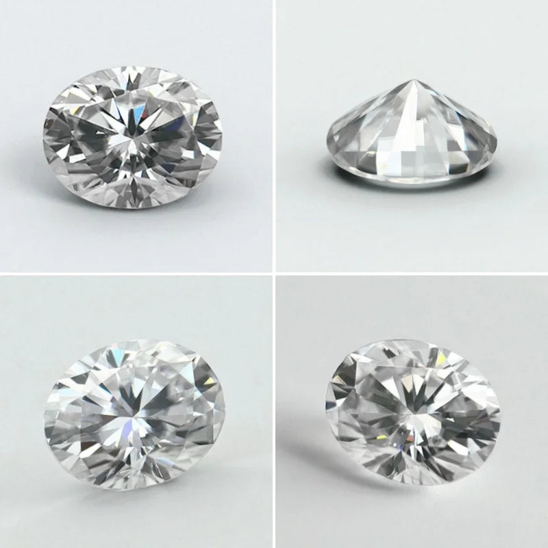 Various Cutting D Color Moissanite Stone 0.5-5ct Round/Emerald/Radiant/Heart/Asscher/Princess/Oval/Pear/Marquise GRA Certificate