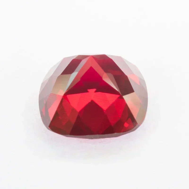 Ruby Pigeon Blood Red Color Wholesale Lab Grown  Cushion Shape DIY Ring Necklace Earrings Main Materials Artificial Gemstone