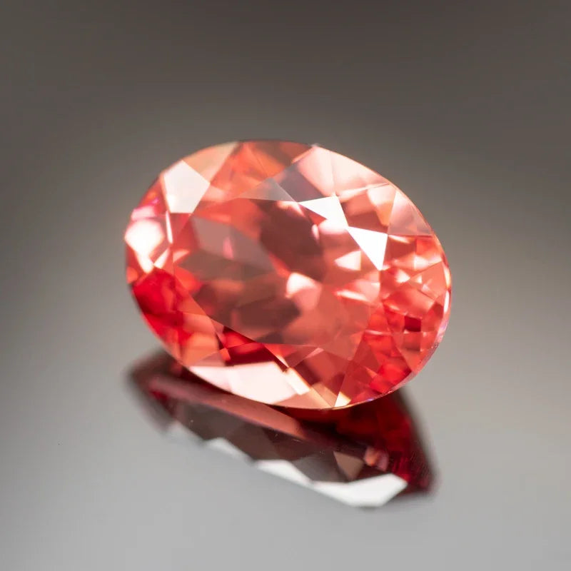 Lab Grown Padparadscha Fire Lotus Color Oval Shaped Advanced Charms Jewelry Rings Earrings Making With Certificate