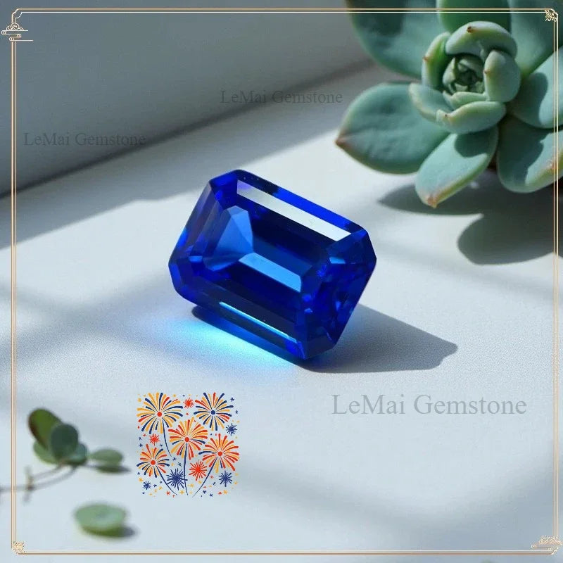 TOPEmeralds Cut Lab Grown Cobalt Spinel VVS1 Loose Gemstone For DIY Charms Jewelry  Making