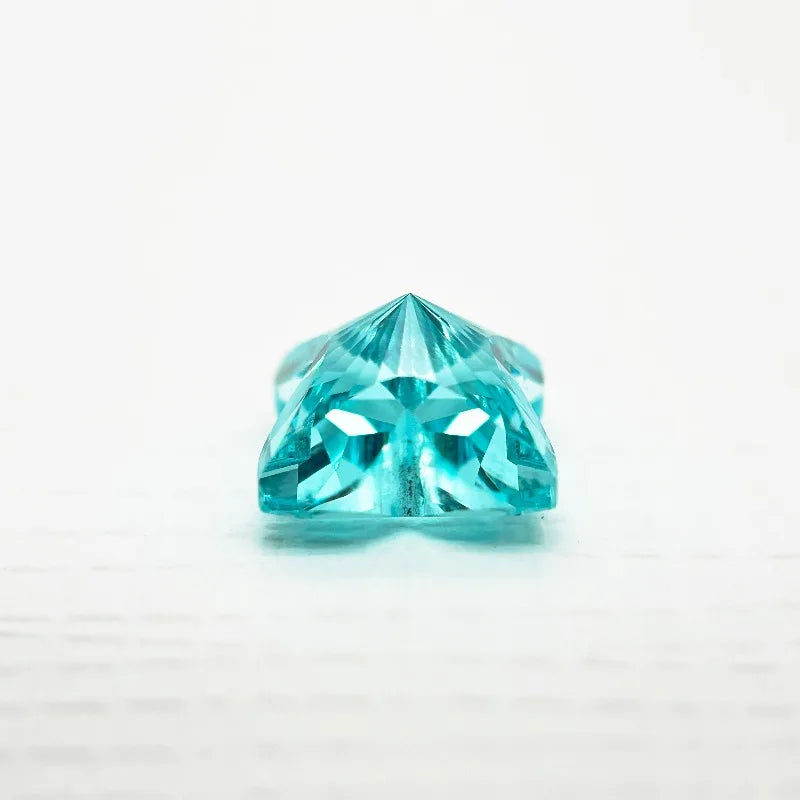 Lab Grown Paraiba Quincunx Cut Neon Blue Color for DIY Advanced Jewelry Making Inlay Ring Necklace Selectable AGL Certificate