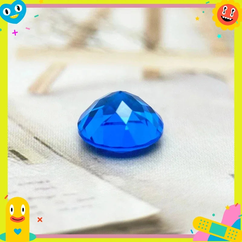 TOPRound Cut Lab Grown Cobalt Spinel Synthetic Gemstone For Diy Jewelry Making Selectable Certificate
