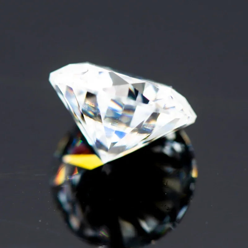 Moissanite Stone D Color Vvs1 Round Cut 0.1CT-12CT with Certificate Wholesale Moissanite Loose Gemstones  Jewelry Making