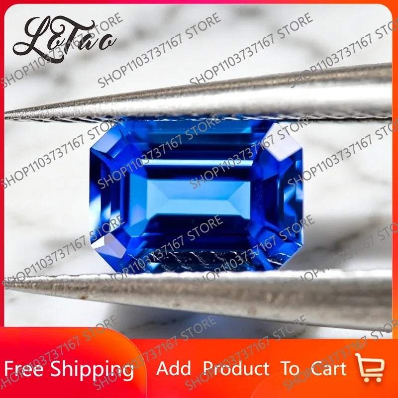 TOPHigh Quality Lab Grown Cobalt Spinel Blue Color Round Shape Gemstone for Charms Jewelry Making Materials Selectable Certifica