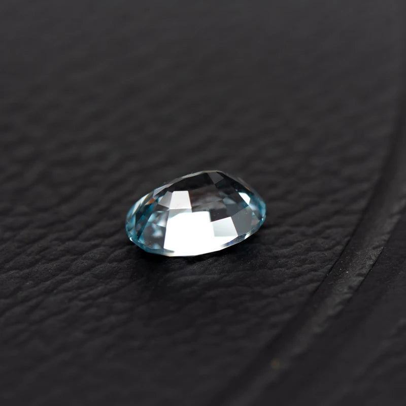Sapphire Oval Shape Aquamarine Color Lab Grown Gemstone VVS1 DIY Chamrs Ring Necklace Earrings Main Materials with Certificate