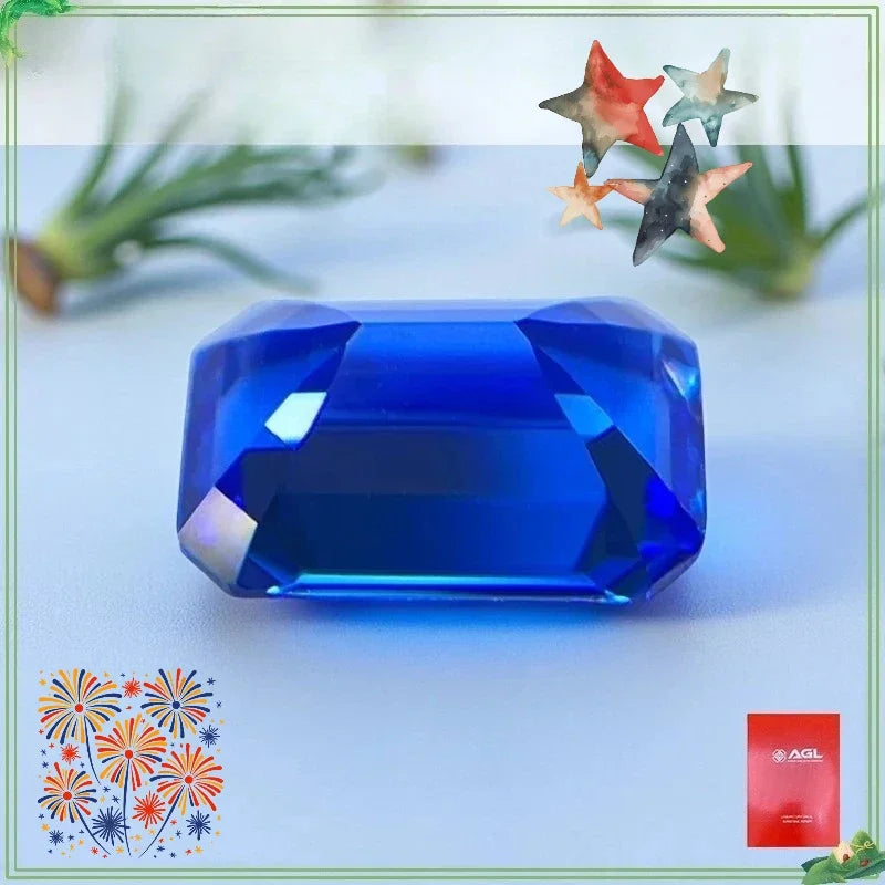 TOPEmeralds Cut Lab Grown Cobalt Spinel Loose Gemstone For s Jewelry  Making  Selectable  AGL Certificate