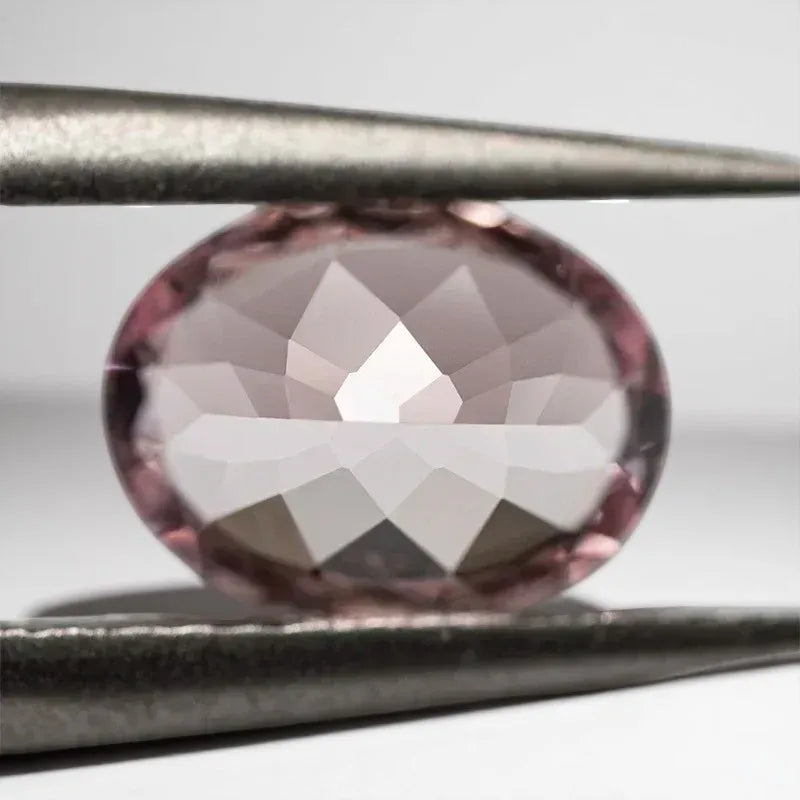 Lab Grown Sapphire Oval Cut Sakura Pink Loose Gemstone With AGL Certificate For Jewelry Making