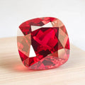 Blood Red Color Lab Grown Ruby Pigeon  Cushion Shape DIY Ring Necklace Earrings Main Materials Artificial Gemstone Certif