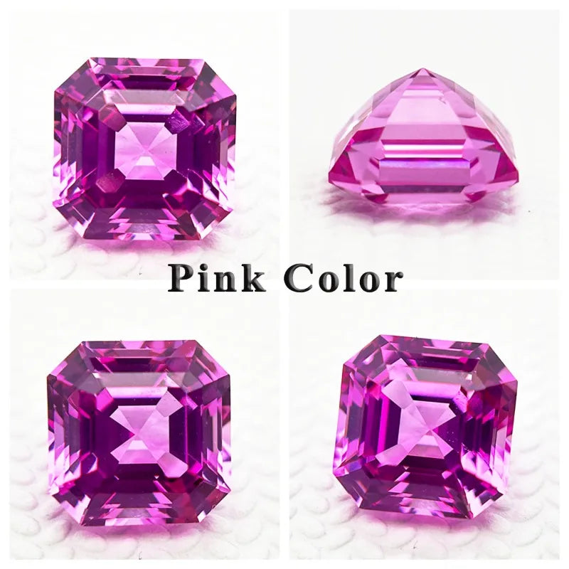 Lab Grown Sapphire High Quality Heart Shape Hot Pink Color for DIY Jewelry Making Ring Main Materials Selectable AGL Certificate