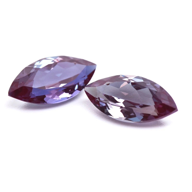 Alexandrite Marquise Color Changing Stone VVS1 Lab Grown Gemstone for DIY Ring Necklace Earrings Main Materials with Certificate