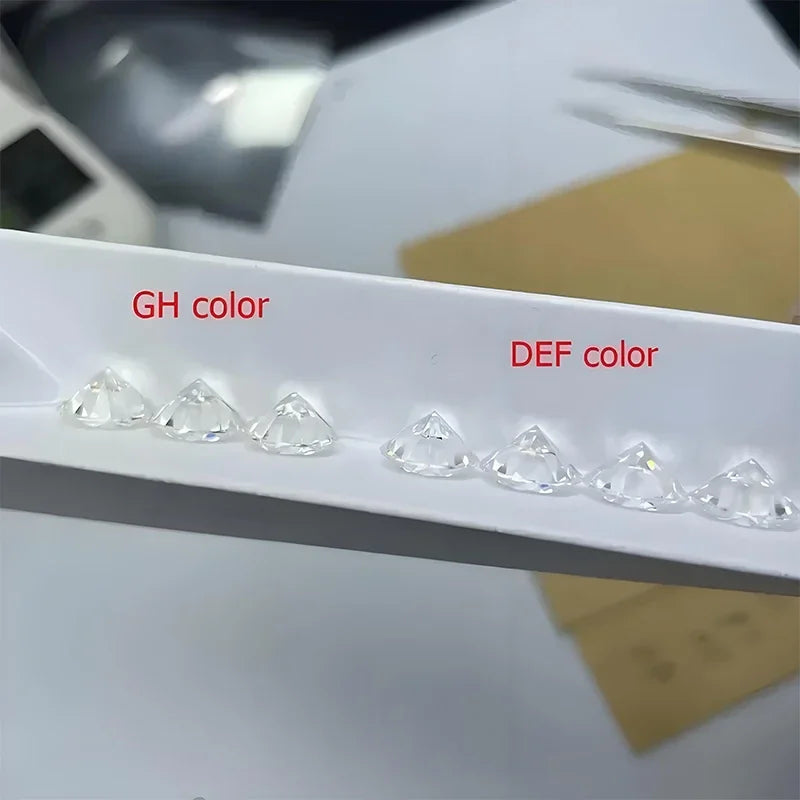 D Color VVS1 Round Cut Moissanite Loose Stone 20ct Pass Diamond Tester GRA Certified for Engagement Rings DIY Jewelry Making