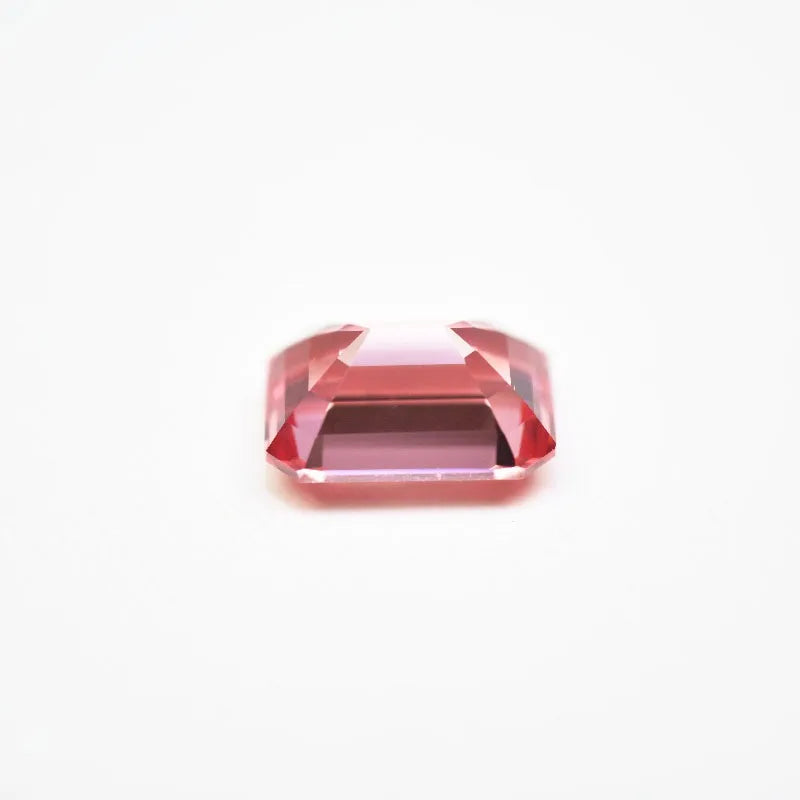 Lab Grown Padparadscha Emerald Cut Fire Lotus Color High Quality Loose Gemstone For Jewelry Making Selectable AGL Certificate