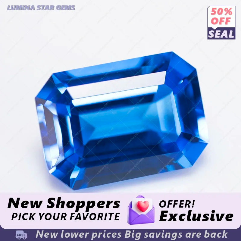 TOPTEmeralds Cut Lab Grown Cobalt Spinel VVS1 Loose Gemstone For DIY Charms Jewelry  Making