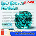 Lab Grown Paraiba Gemstone for DIY Jewelry Making Cushion Rectangle Cut Inlay Ring Necklace Lab Created Paraiba Tourmaline