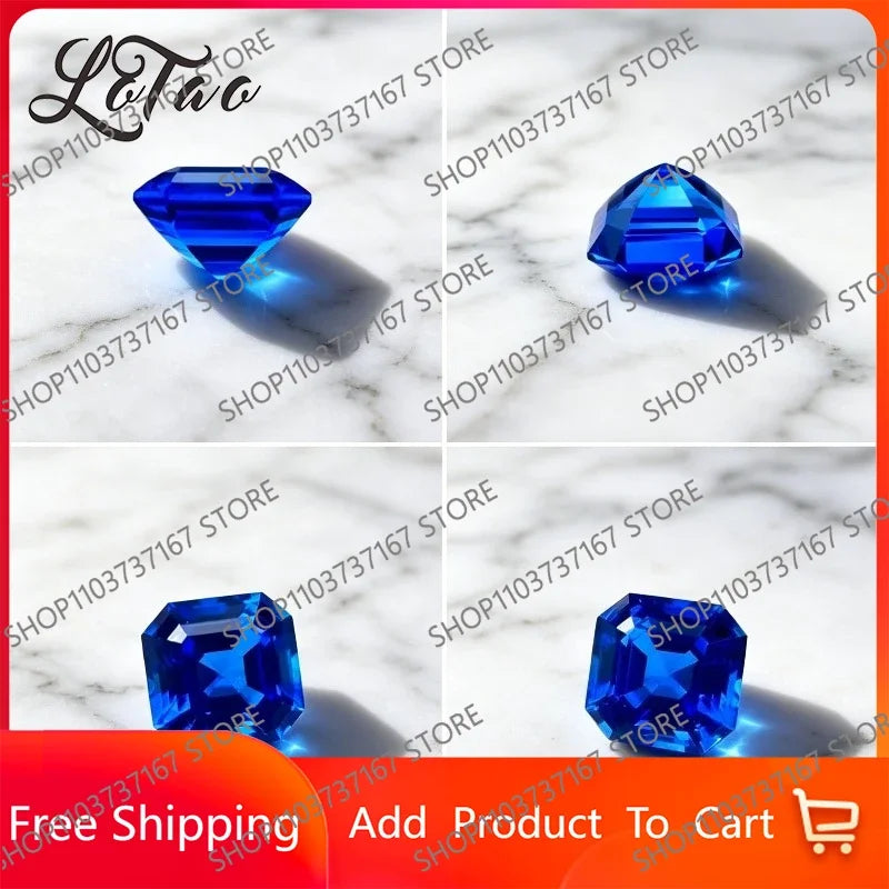 TOPLab Grown Cobalt Spinel Multiple Shapes Gemstone for DIY Ring/Necklace/Earrings Main Materials with Selectable AGL Certificat