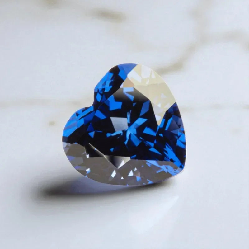 A-Lab Grown Sapphire Heart Shape Royal Blue DIY Jewelry Production Main Materials Selectable AGL Certificate