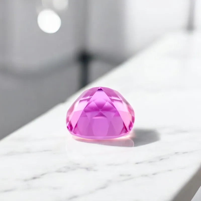 Sapphire Lab Grown Gemstone Square Cushion Shape Pink Color The Charms of DIY Jewelry Making with Certificate Shiny Quality