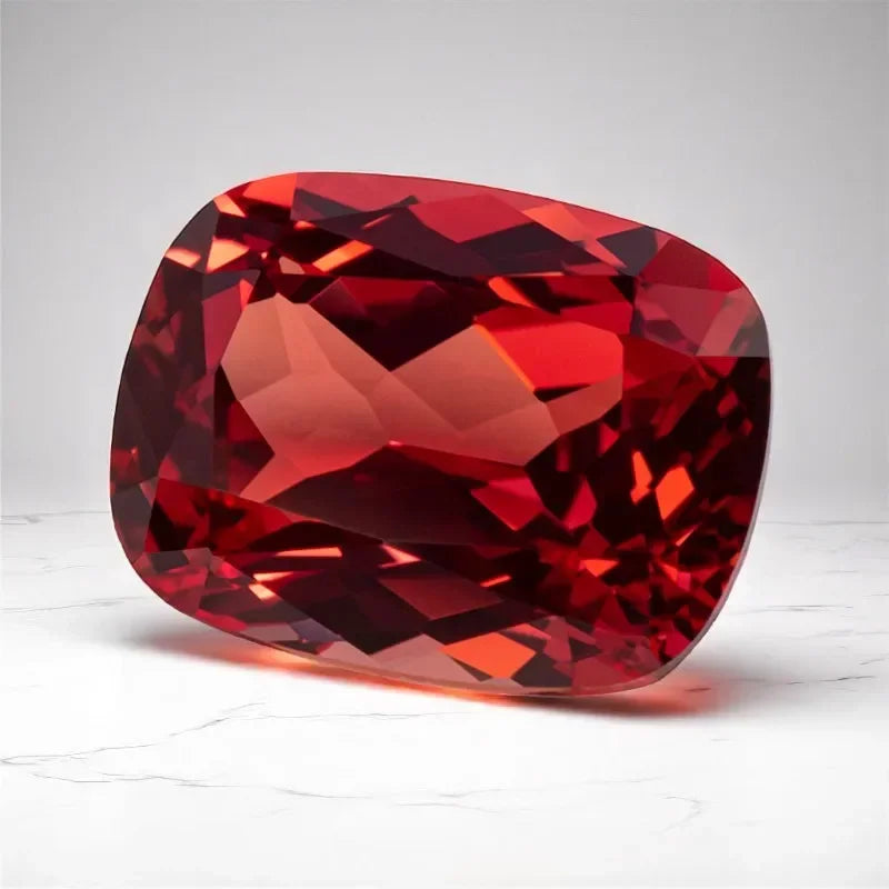 Lab Grown Ruby Rectangular Cushion Cut Pigeon Blood Red Top Quality Gemstone For Jewelry Making Selectable AGL Certificate