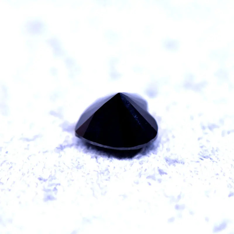 Moissanite VVS1 Artificial Stone Black Color Heart Cut with Certificate High Quality