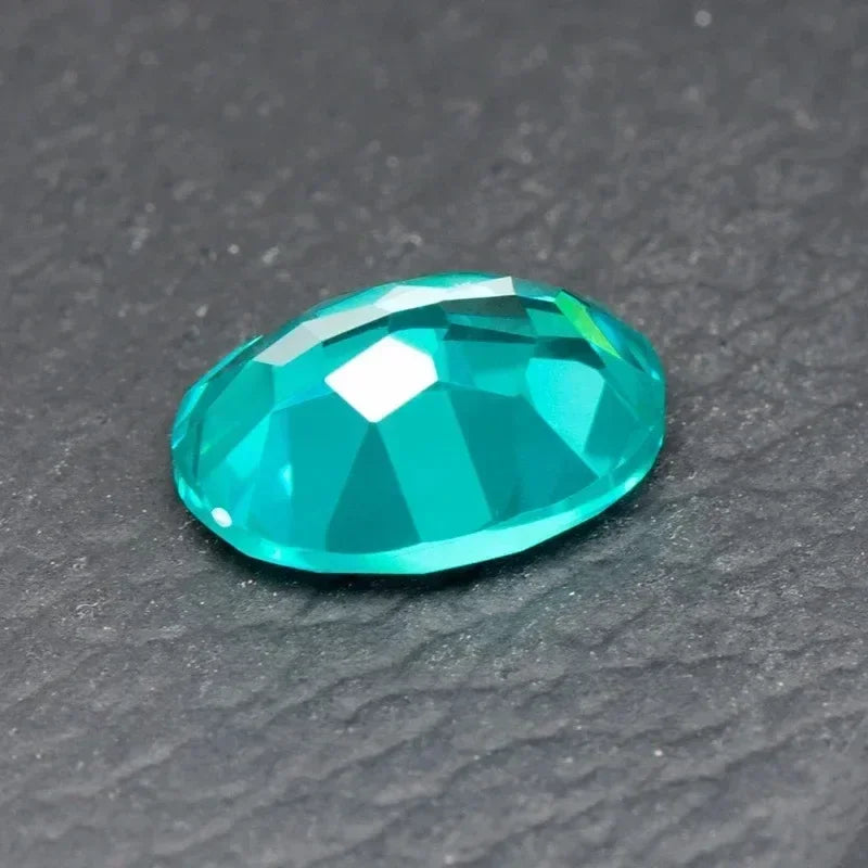 TOP Lab Grown Paraiba Top Quality  Created Sapphire Oval Cut Gemstone for Diy Jewelry Making Materials Selectable AGL Certificat