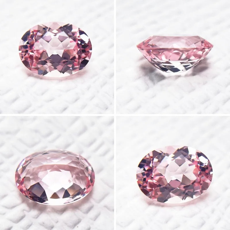 Lab Grown Sapphire Oval Cut Orange Color Loose Stone for DIY Jewelry Making Rings Necklaces Selectable AGL Certificate