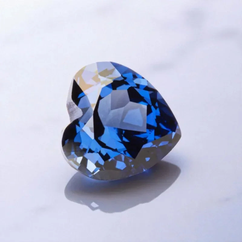 A-Lab Grown Sapphire Heart Shape Royal Blue DIY Jewelry Production Main Materials Selectable AGL Certificate