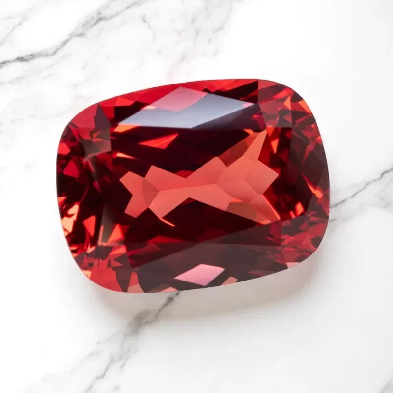 Lab Grown Ruby Rectangular Cushion Cut Pigeon Blood Red Top Quality Gemstone For Jewelry Making Selectable AGL Certificate