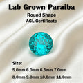 Lab Grown Paraiba Gemstone Round Pear Heart Emerald Cusion Marquise Asscher Princess Square Rectangle Shape  for Jewelry Setting