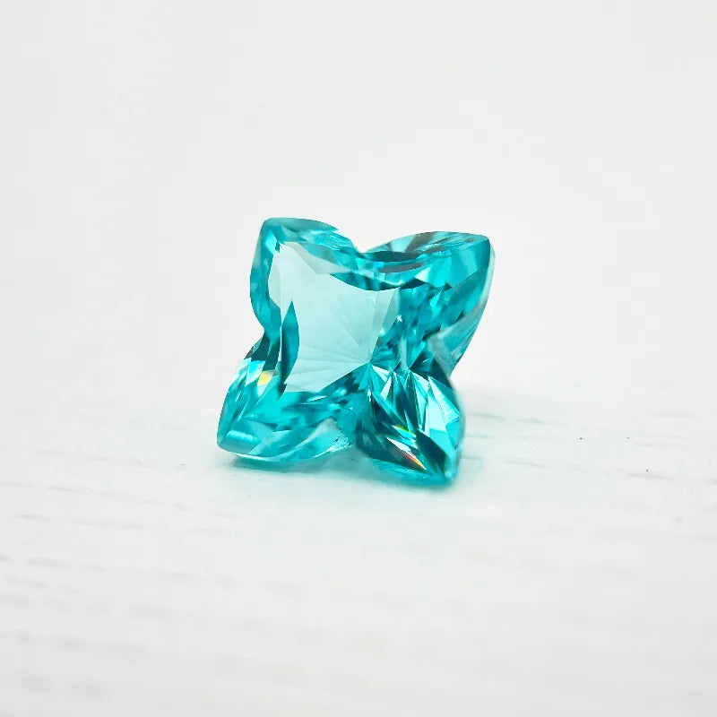 Lab Grown Paraiba Quincunx Shape Gemstone for DIY Advanced Jewelry Making Inlay Ring Necklace Selectable AGL Certificate