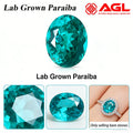 Lab Grown Paraiba Neon Blue Color Oval Cut DIY Advanced Jewelry Making Inlay Ring Necklace Bracelet Selectable AGL Certificate